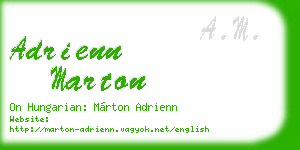 adrienn marton business card